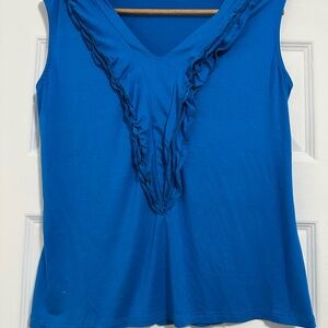 Blue Sleeveless Top